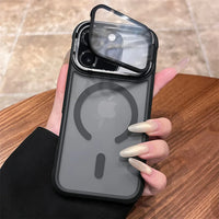 Full Lens Protection Flip Stand Magnetic iPhone Case - Image 0