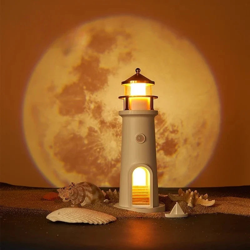 Moon Harbor Lighthouse Night Lamp - Image 2