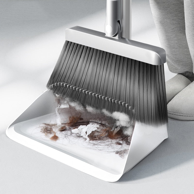 Creative Self-Cleaning Foldable Dustpan Broom - Image 2