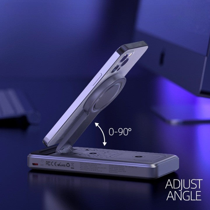 5in1 Magic Eye Wireless Fast Charging Dock Station - Image 3