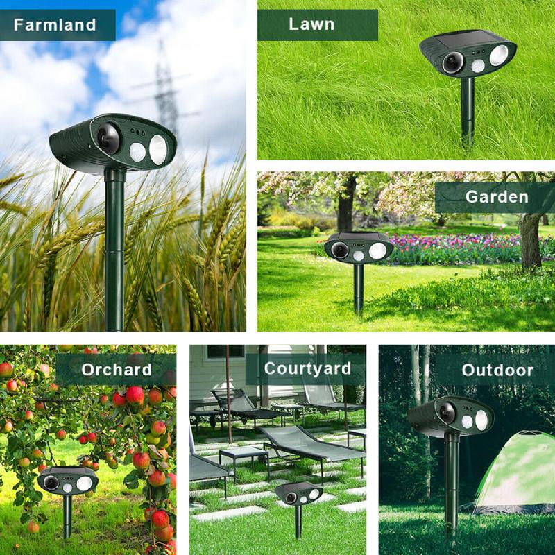 Solar Powered Ultrasonic Animal Repeller - Image 1