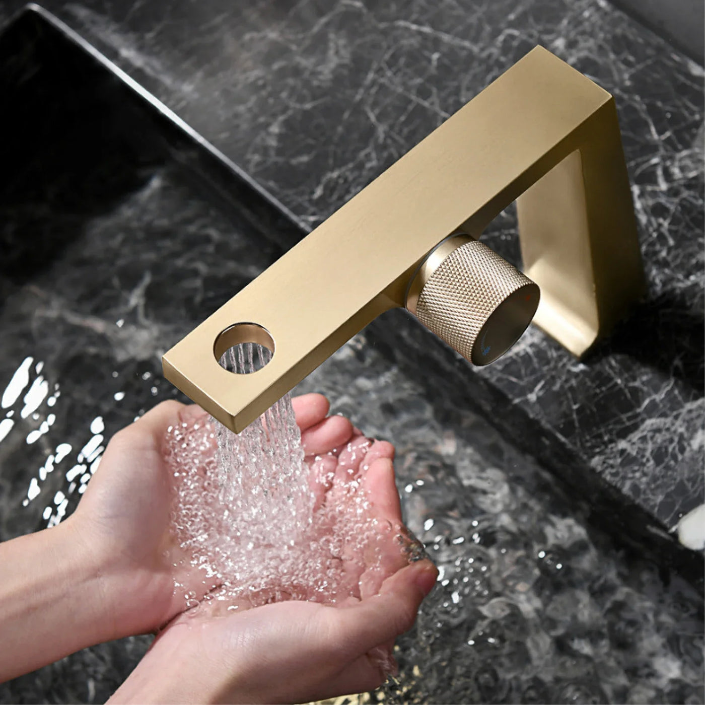 Elegant Touch Single Dual Control Bathroom Faucet - Image 5