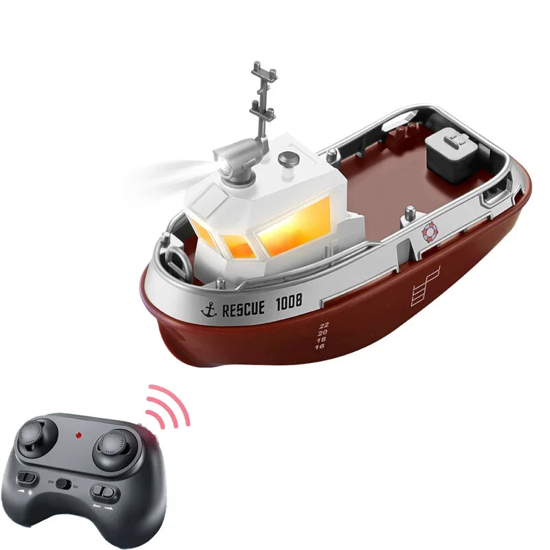 Mini Rescue Dual Motor Electric Toy Ship - Image 5