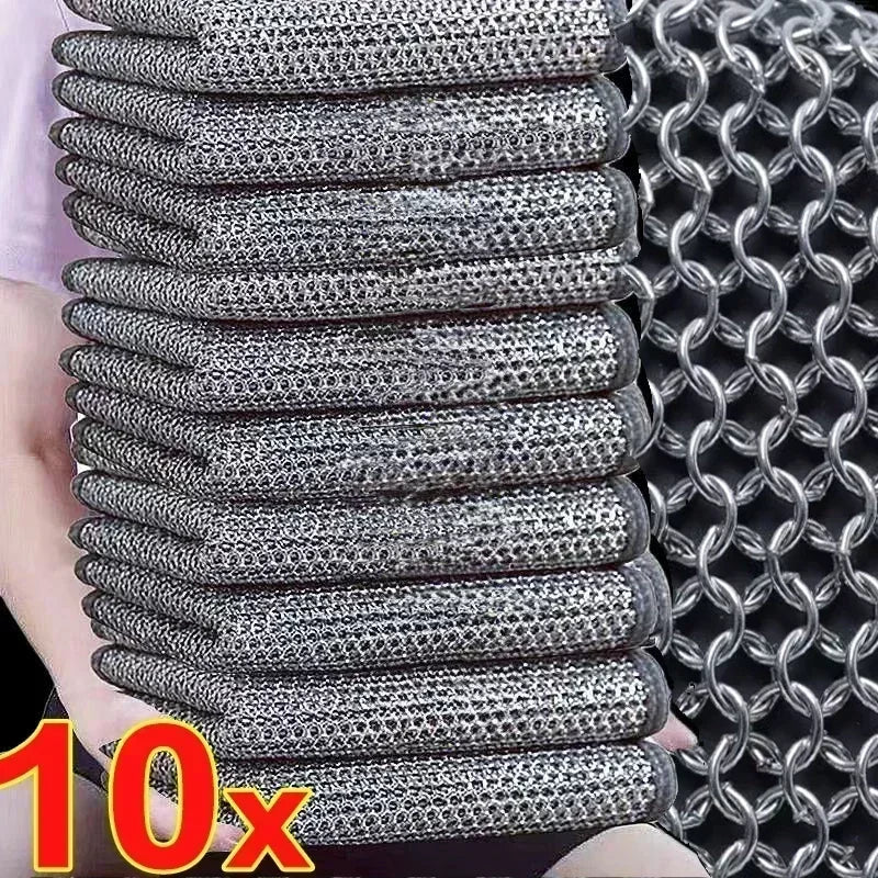 Non-Stick Iron Wipe Double Layer Wire Cleaning Cloth - Image 1