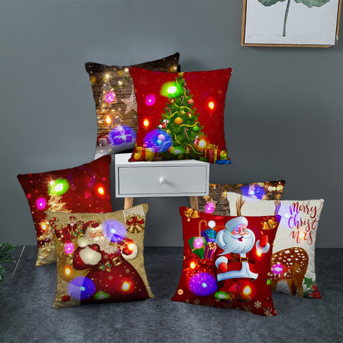 Christmas Series LED Pillow Case - Image 0