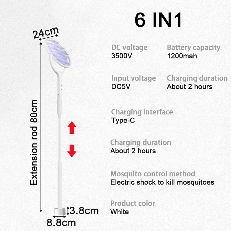 6in1 Rotatable Electric Mosquito Zapper - Image 8