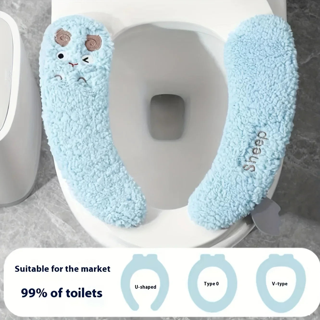 Cozy Plush Warm Toilet Seat Cover - Image 3