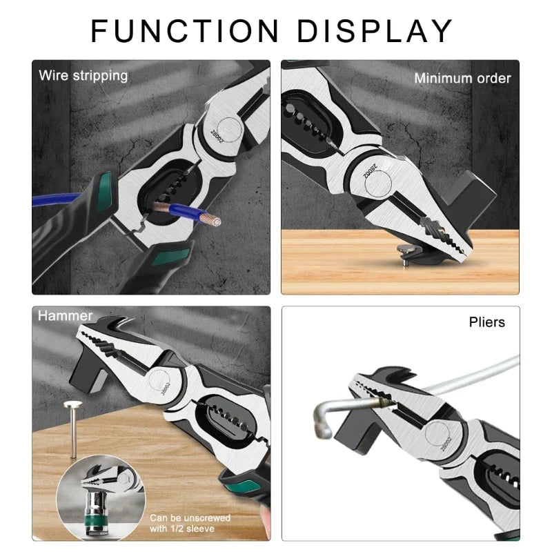 Heavy-Duty Industrial Precision Multifunctional Pliers Hammer - Image 2