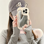 Rabbit Ear Make-Up Mirror iPhone Case