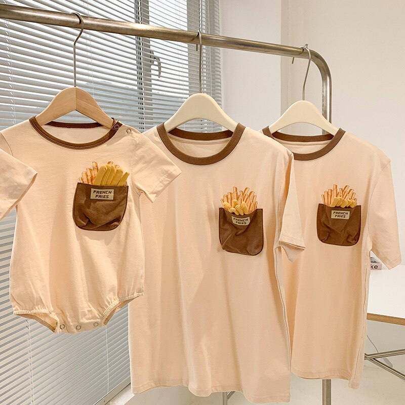 Crispy French Fries Cotton T-Shirt - Image 2