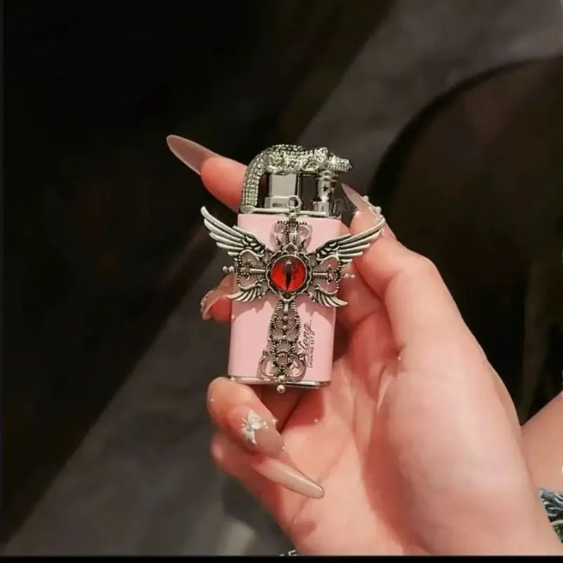 Angel Wings Vintage Double Flame Lighter - Image 4