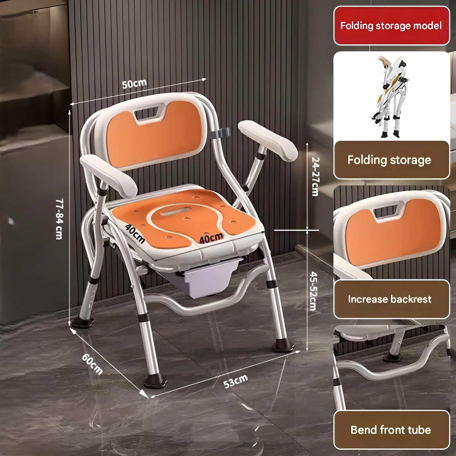 Ergonomic Non-Slip Elderly Bathroom Chair - Image 6