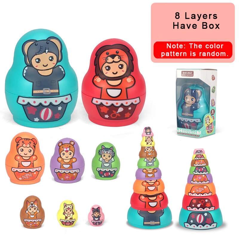 Educational Colorful Kids Matryoshka Dolls - Image 10