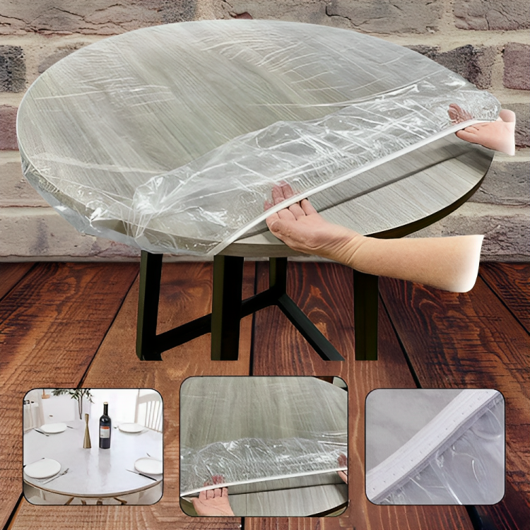 Transparent PVC Waterproof Long Life Protective Table Cover - Image 0