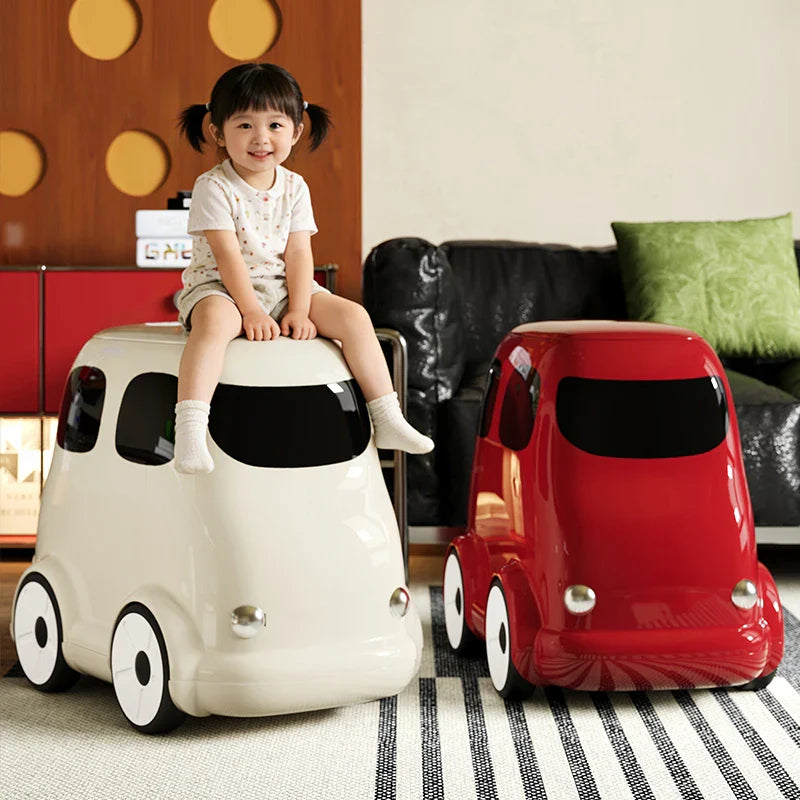 Cartoon Car Kids Ride-On Trash Bin - Image 4