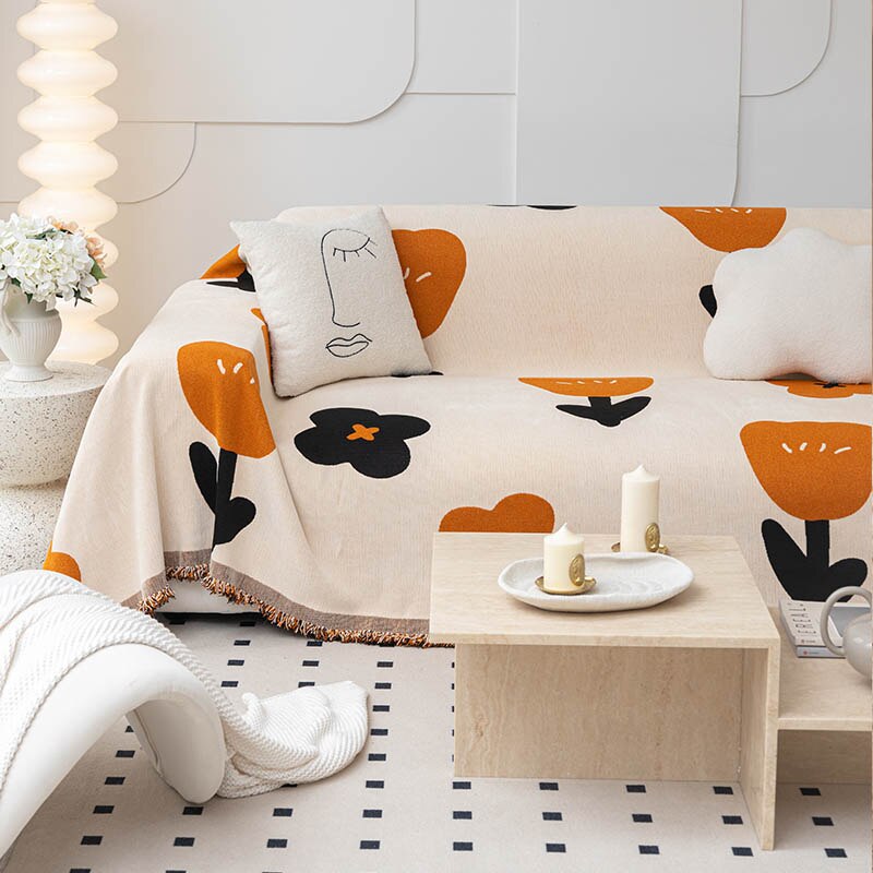 Floral Blossom Non-Slip Modern Sofa Cover - Image 4