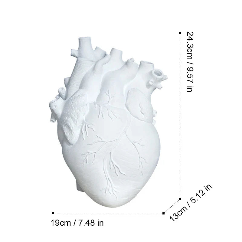 Lovesick Anatomical Heart Ceramic Flower Vase - Image 8