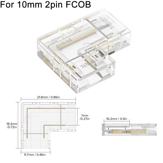 L Shaped Transparent LED Strip Connector - Image 9
