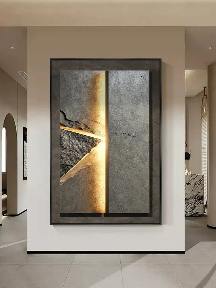 New Rock Texture Led Porcelain Wall Lamp - Image 0