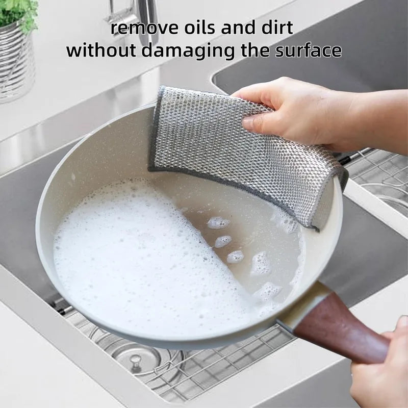 Silver Wire Double-Sided Ultra-Absorbent Design Cleaning Cloth - Image 4