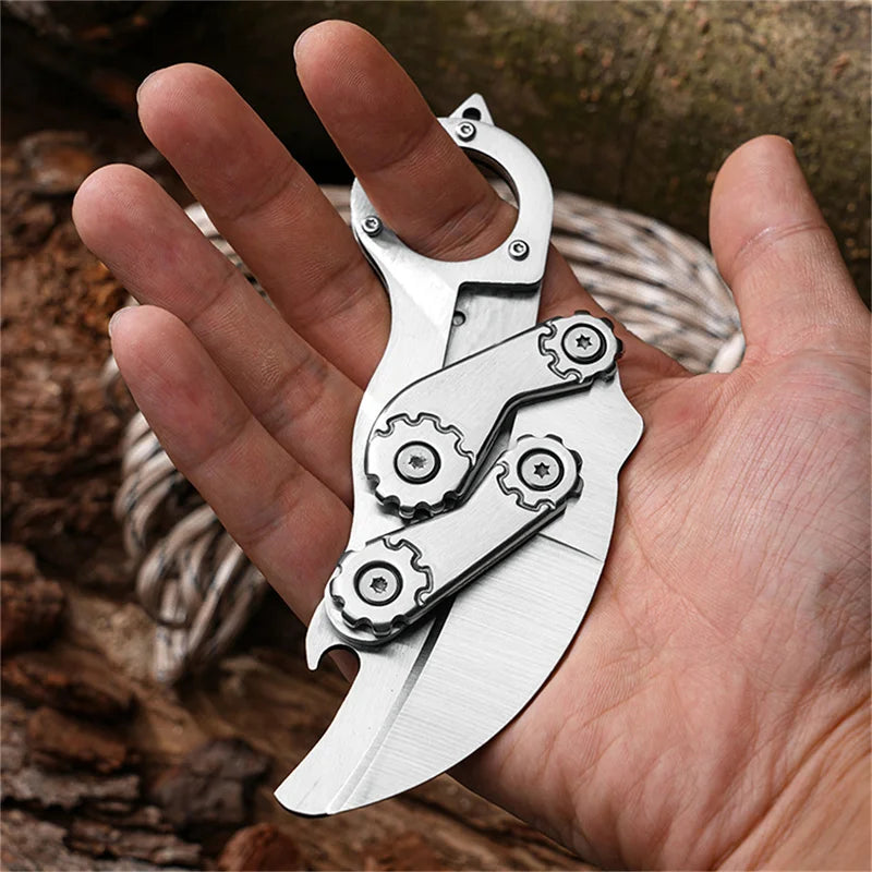Ergonomic Handle Foldable Karambit EDC Knife - Image 3
