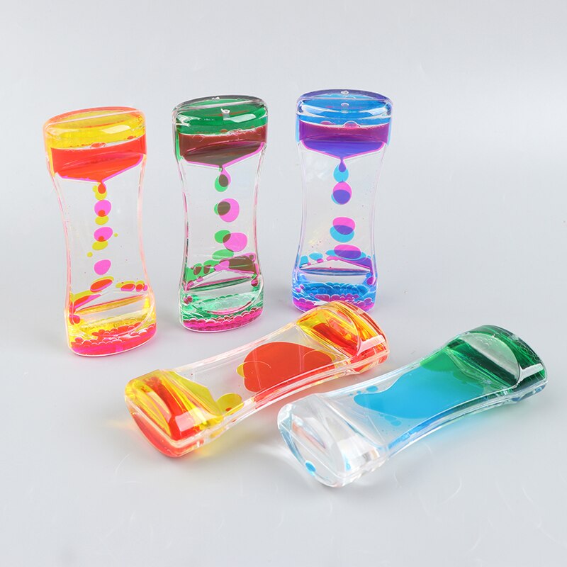 Sand Serenity Relaxing Liquid Motion Hourglass - Image 1