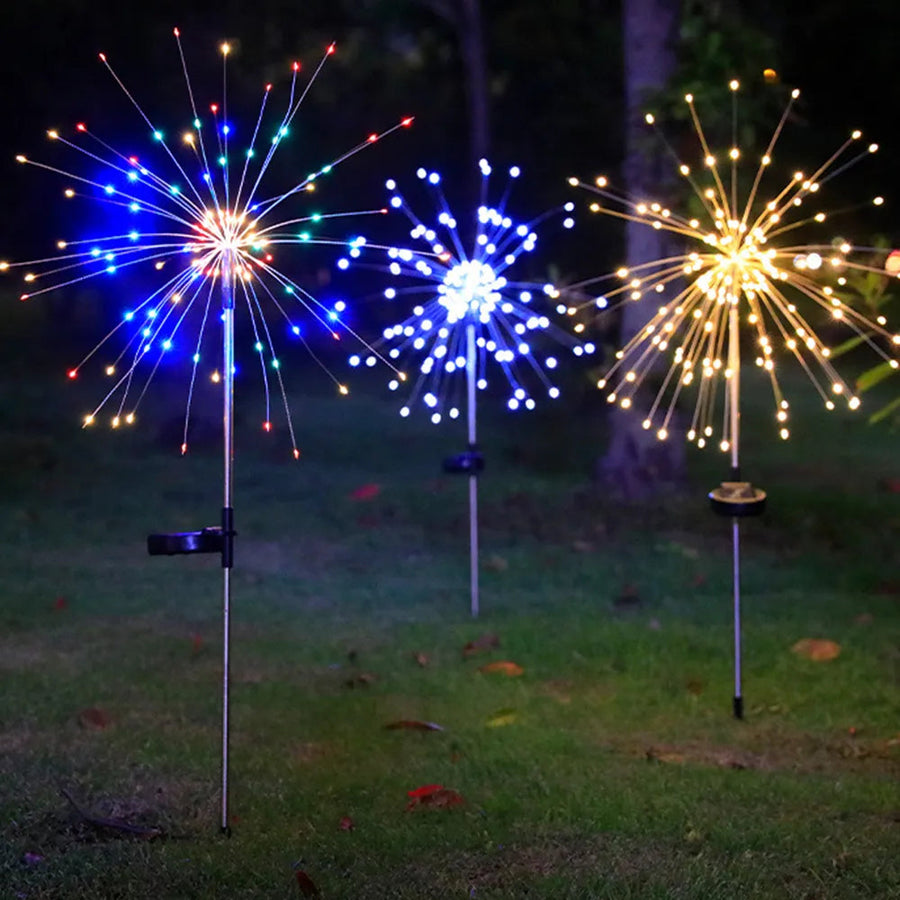 LED Solar Firework Fairy Outdoor Pathway Lights - Image 3