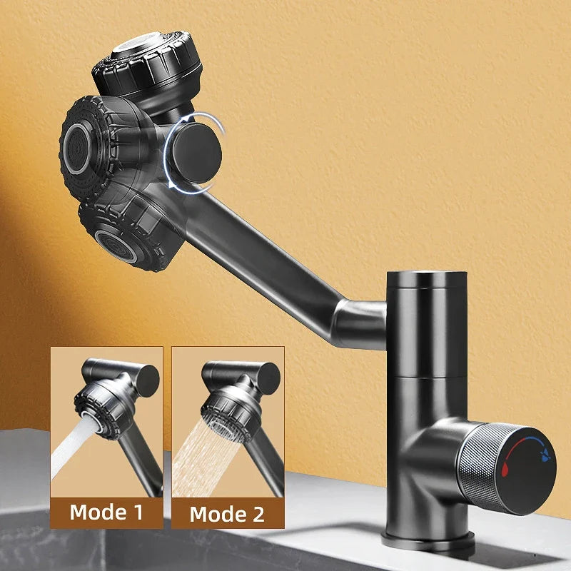 Digital Display Rotatable Japanese Style Bathroom Faucet - Image 4