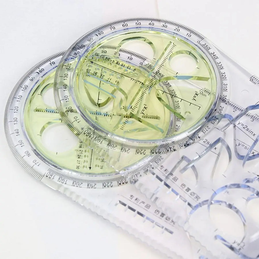 Math Genius Multi-Angle Drawing Precision Ruler - Image 2