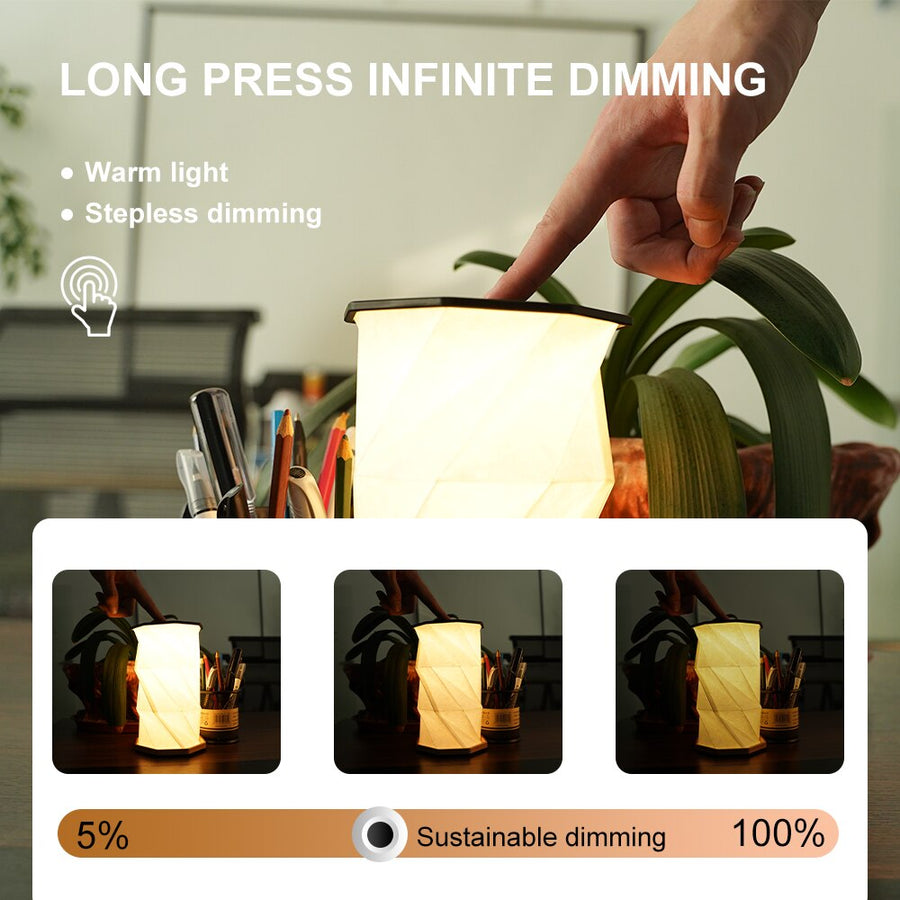 Origami Glow Dimmable Paper Lantern Light - Image 1
