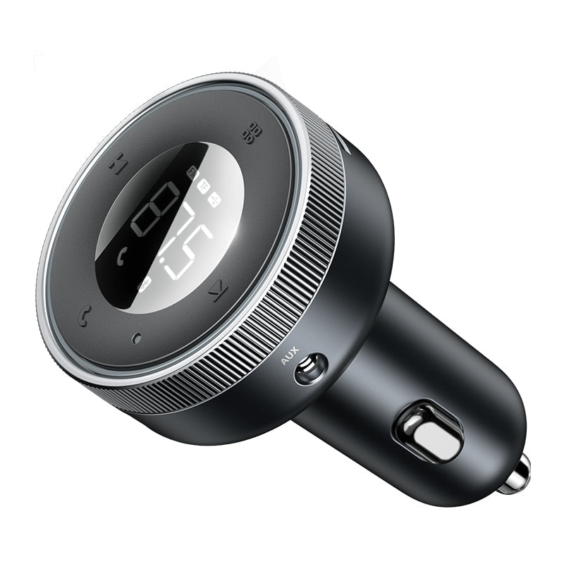 Car FM Audio Bluetooth Transmitter Fast Phone Charger - Image 5