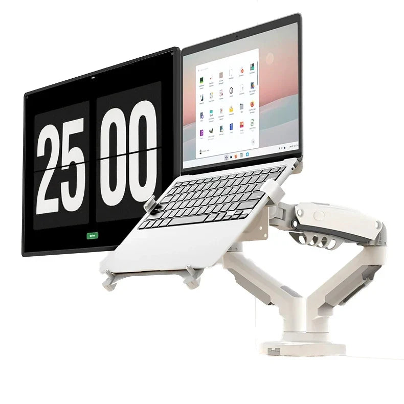 Dual Arm Adjustable Laptop Monitor Riser Mount · Mavigadget