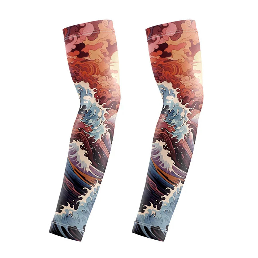 Wild Print Quick-Dry Cooling Arm Sleeves - Image 10