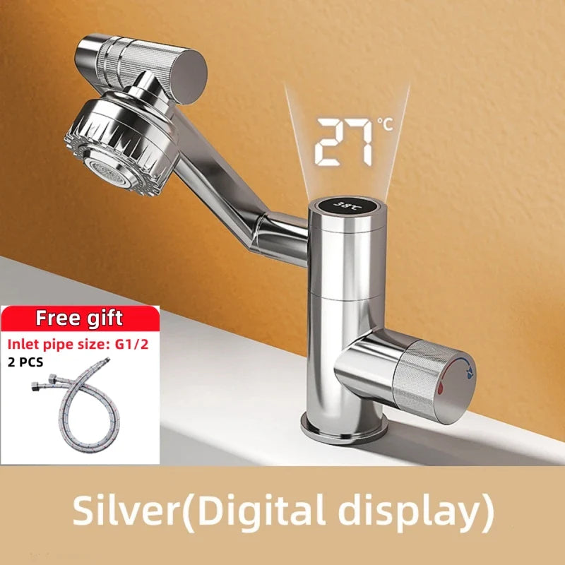 Digital Display Rotatable Japanese Style Bathroom Faucet - Image 8