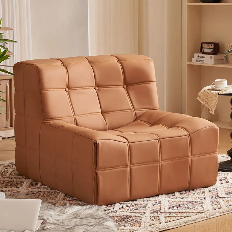 Modern MinimalistCube-Style Convertible Modular European Lounge Chair