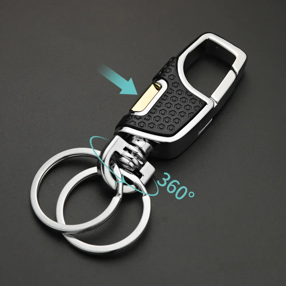 Sleek Twist Double Switch Keychain Clip