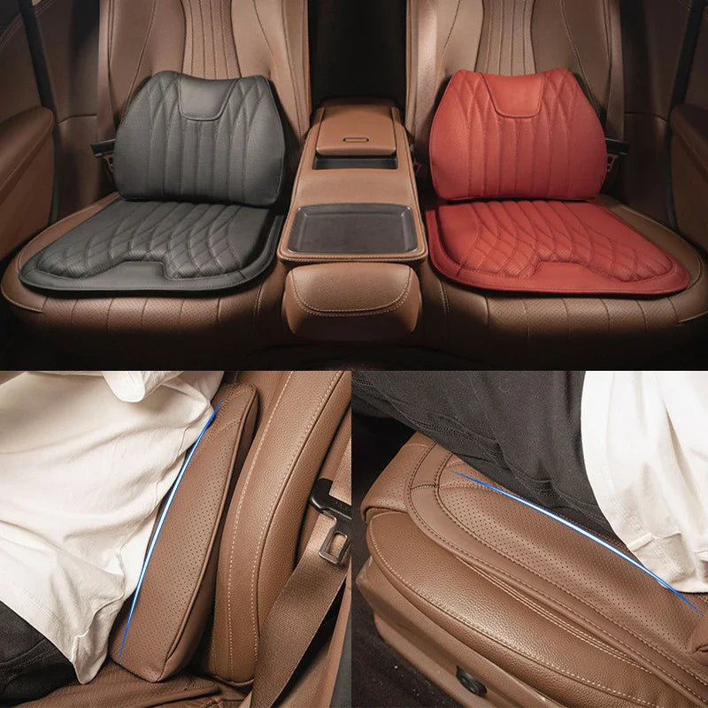 Leather Breathable Comfy Premium Car Seat Cushion - Image 1