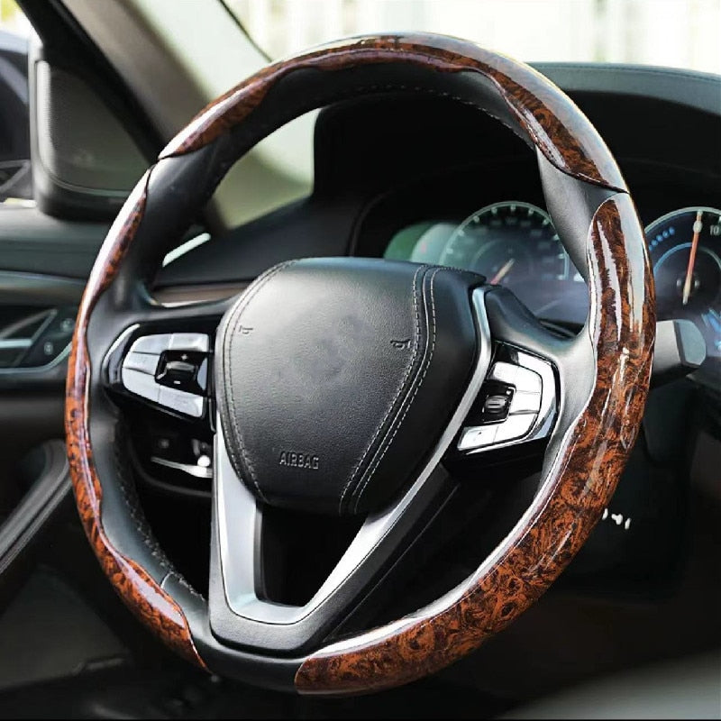 Non-Slip Wood Grain Car Wheel Cover - Image 5