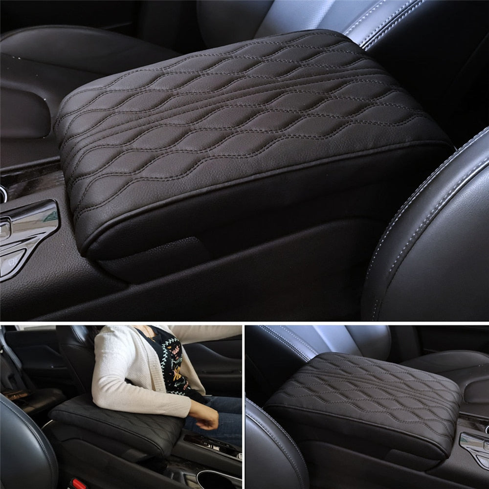 Leather Soft Car Armrest Pad