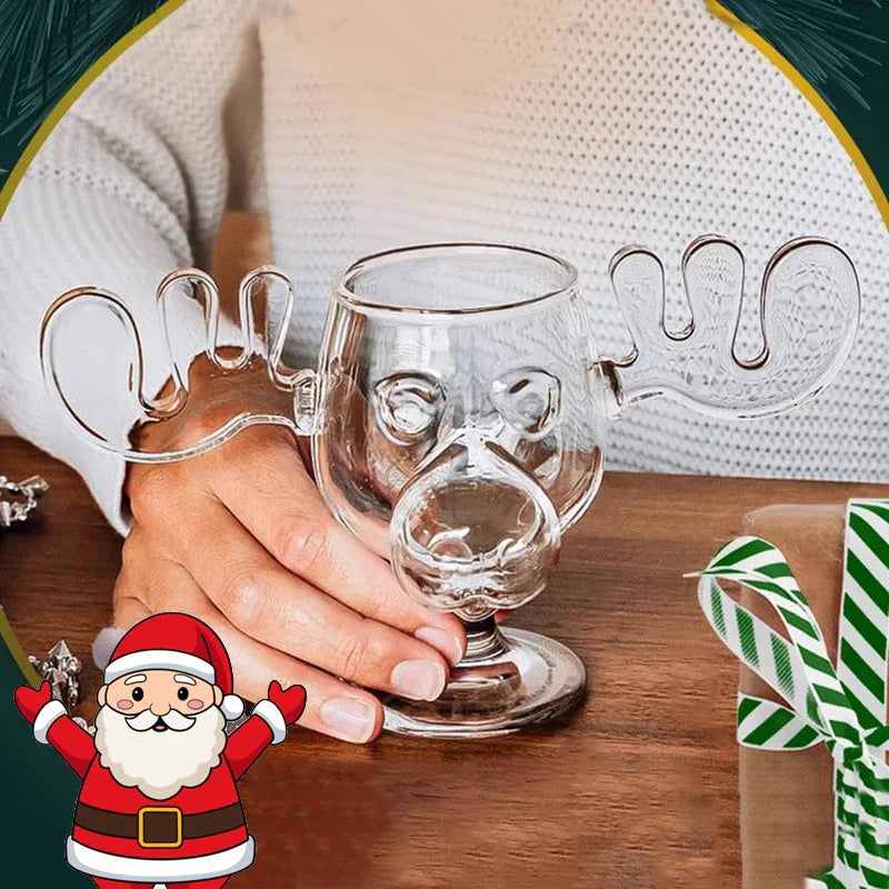 Nordic Antler Novelty Drinking Glass - Image 2
