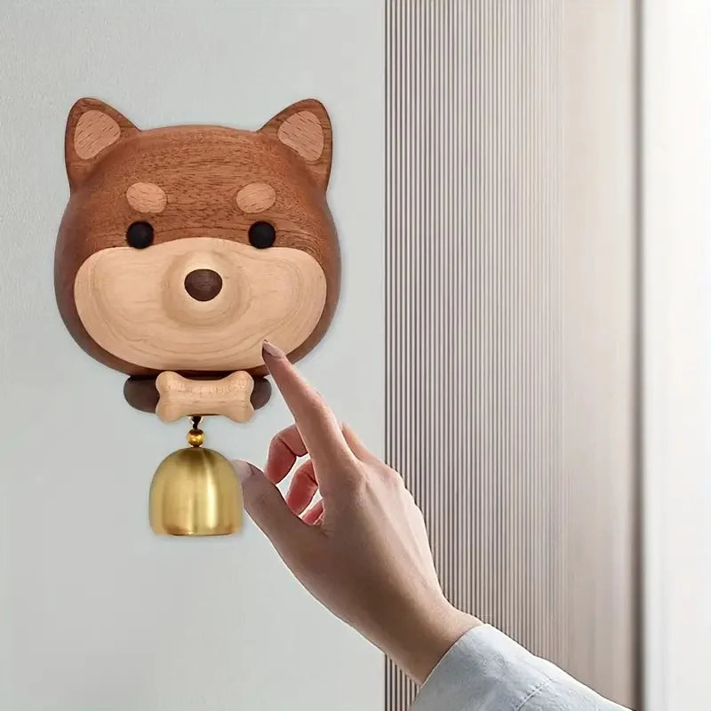 Playful Shiba Design Door Bell