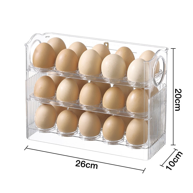 Automatic Flip Egg Storage Rack