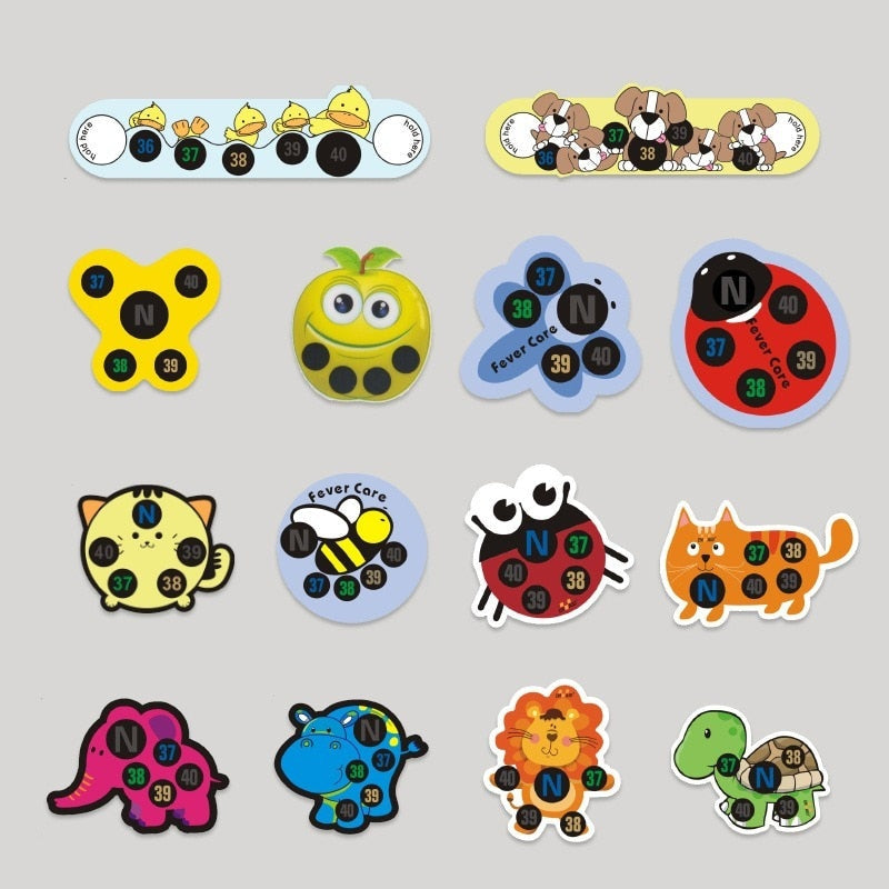 Baby Cartoon Forehead Thermometer Sticker - Image 3