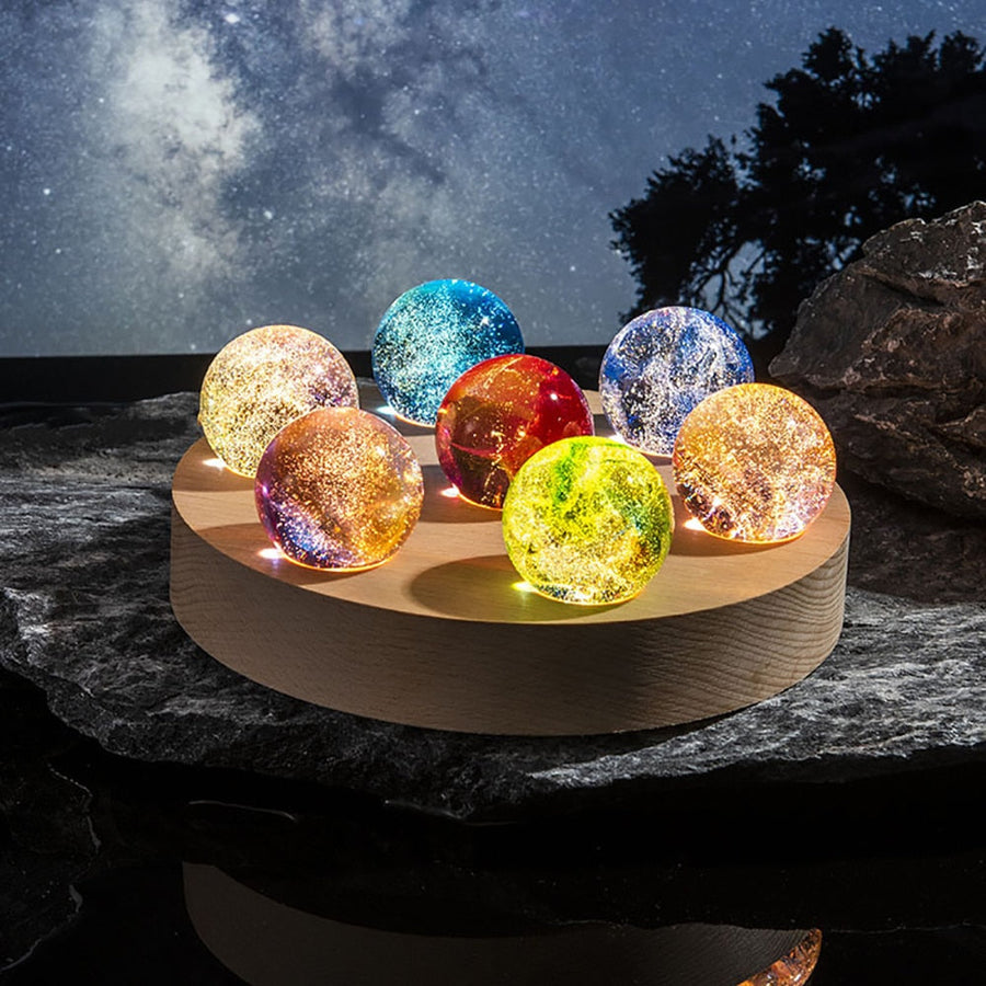 Colorful Luminous Galaxy Crystal Table Set - Image 2
