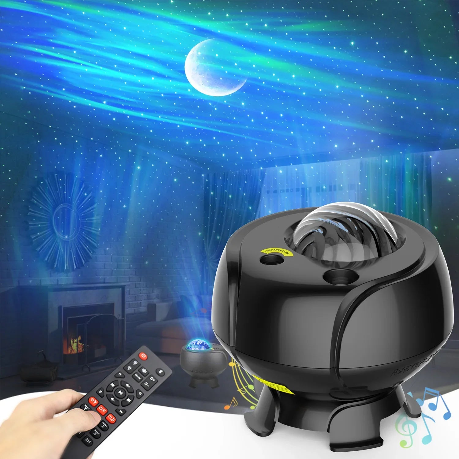 Starfield Galaxy Speaker Light Projector - Image 1