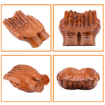 Giving Praying Wooden Carved Hands Candy Holder Home Decor