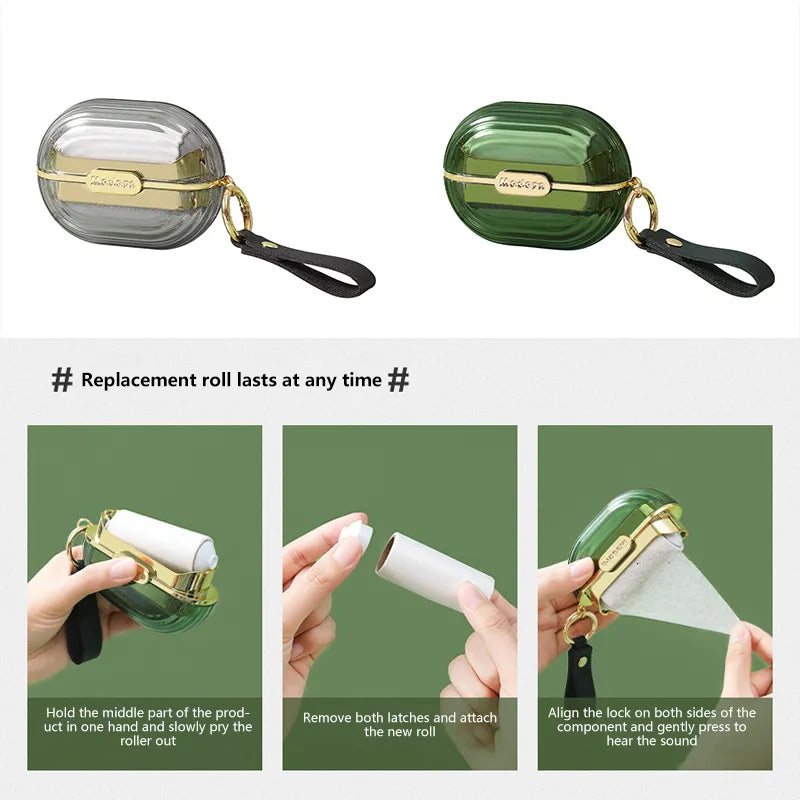 Pocket Size Quick Clean Lint Roller Keychain - Image 5