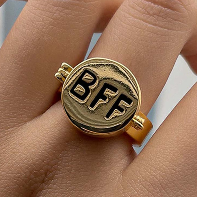 Forever Love Aesthetic Cute Open Ring - Image 4