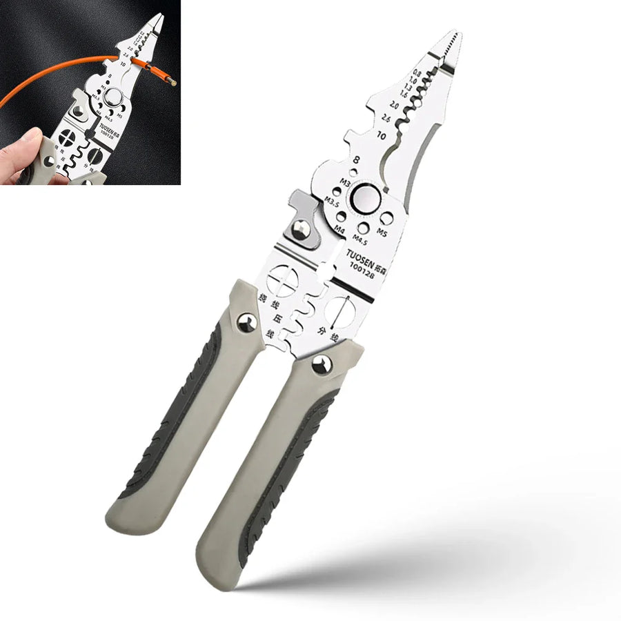 Wire Stripper Adjustable Crimper Automatic Cable Cutter Tool - Image 5