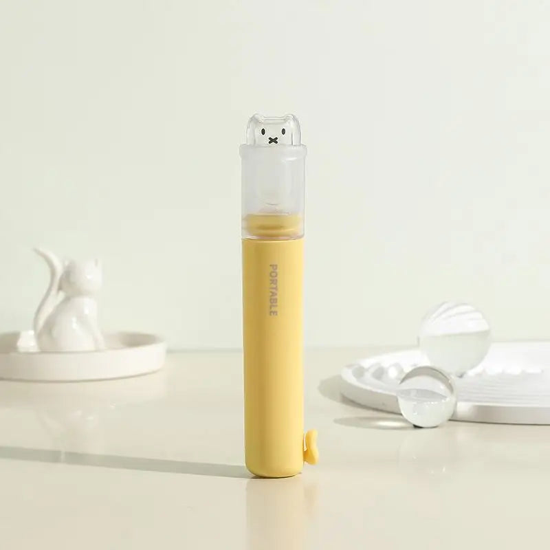 2in1 Cute Bear Travel Kids Toothbrush Set - Image 8